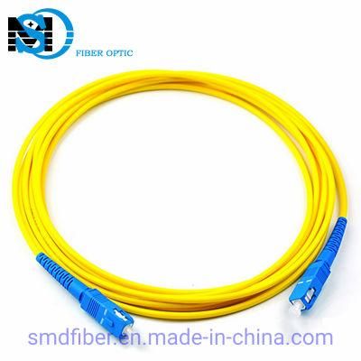 High Quality Single-Mode Simplex 2.0mm Sc/Upc-Sc/Upc Fiber Optic Patch Cord for FTTH