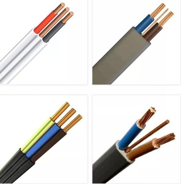 Twin Earth Cable Electrical Wire Charging Pve PE Copper Wires