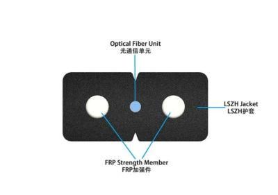 Gjyxfh Indoor 1/2/4/6/8/10 Core Tight Buffered Fiber Optical Cable