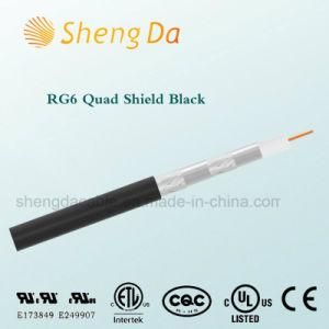 Low Loss Quad-Shield RG6 Coaxial Cable for CATV / CCTV