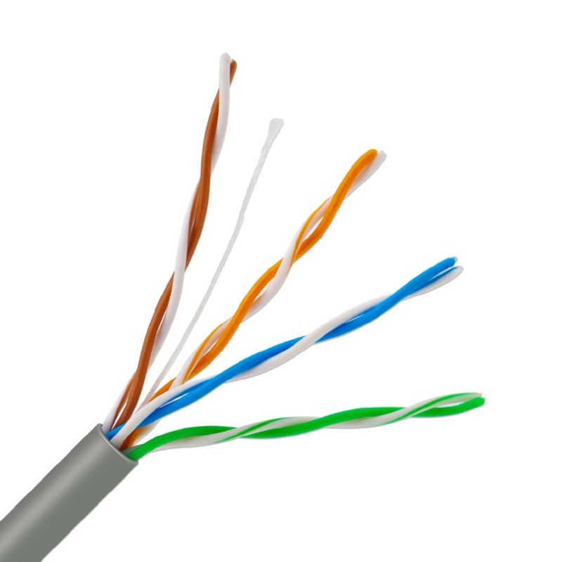 Cat5 Cat5e FTP STP UTP LAN Internet Solid Wire Bare Copper Cu Network Patch Cable