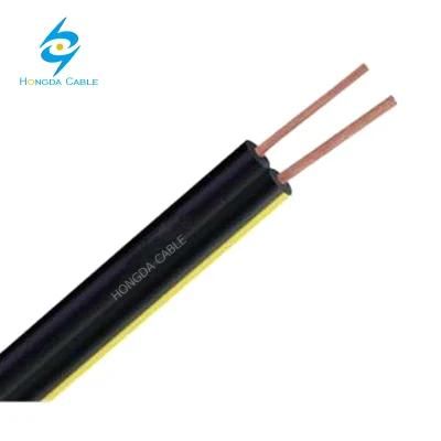 PE/PVC Insulated 2 Core Outdoor Telephone Twin Flat Speaker Cable.