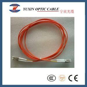 Orange 3m Multi Mode Sc St LC Patch Cord Fiber Optic Cable
