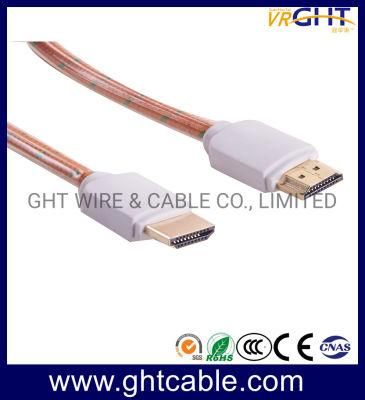 24K Gold Plated High Quality HDMI Cable with Nylon Braiding 2.0V (D017)