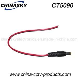 12V DC Male Plug Power Cable for CCTV Security (CT5090)