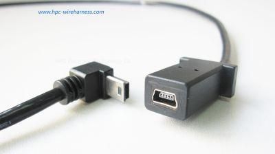 OEM/ODM/Custiomized Mini USB Female to Male Right Angle Cable Assembly