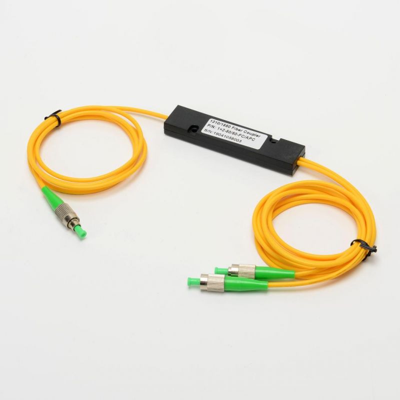 1X2 FC/APC PLC Fiber Optic Splitter Fbt Coupler