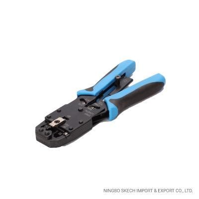 RJ45/8p8c, Rj12/6p6c, Rj11/6p4c, Rj9/4p4c Cabel Crimper Network LAN Crimping Tool with Ratchet