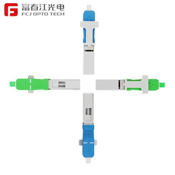 Fiber Optic Fast Connector Sc APC Upc Quick Connector for FTTH Drop Cable Field Termination