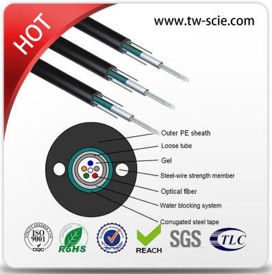 GYXTW Outdoor Loose Tube Armor 12 Core Fiber Optic Cable