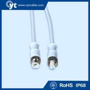 2 Pin Metal Male Female M12 Waterproof Cable Connector for LED Outdoor Lighting
