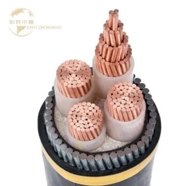 High Quality Temperature Overload Resistance Industrial Copper 4 Cores Copper Wire PVC Power Cable