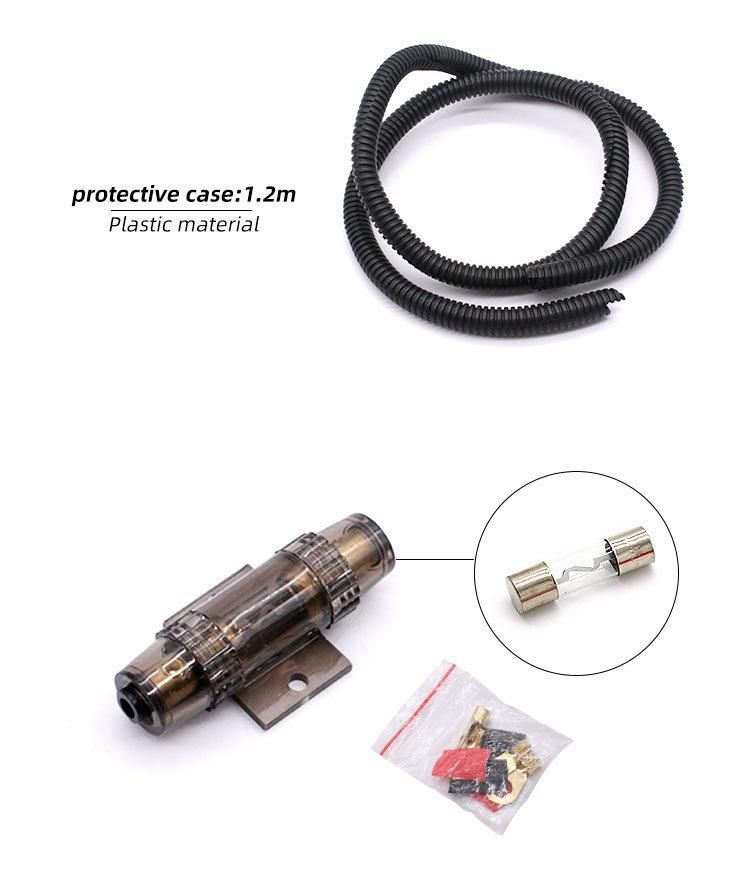 6ga Copper-Clad Aluminum Power Amplifier Cable, Car Subwoofer Cable, Special for Audio Modification