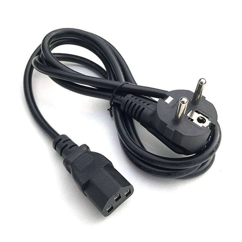 EU 3pin Power Cord EU Plug to IEC C13 for Computer 3*0.75 mm² Power Cable