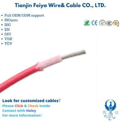 PVC Transmission Wire Fly W High Performance 4mm2 Temperature Rated 200c Fiberglass Braiding Silicone Cable Wire