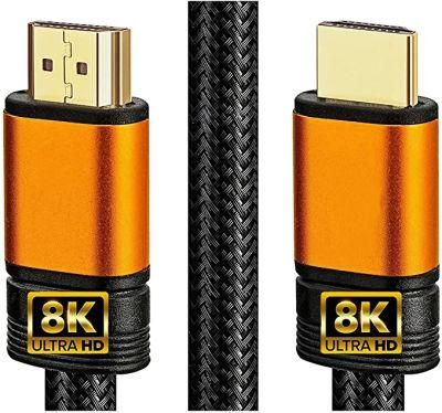 High Speed Gold plated HDMI 2.1 Cable 3D Ultra HD Video Audio HDMI Cable 8K 60hz 4K HDTV Hd Tv MALE-MALE PE Bag Braid