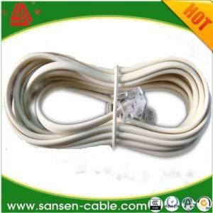 Factory Price Flat and Round Cat3 Rj11 Telephone Cable