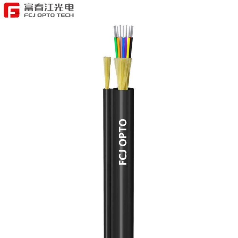 Indoor/Outdoor High Speed Aramid Yarn Strength Figure 8 Single Mode 12 Core Aerial Fiber Optic Cable (GJFJTC8Y) for Traders