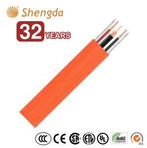 Coaxial Cable and 2 Cores Power Cord Assembly of Elevator Communication Cable for CCTV Camera
