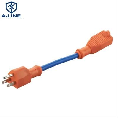 UL Approved Orange 16A 125V Power Extension Cord Factory