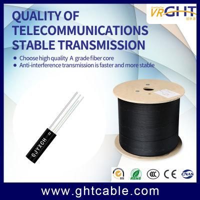 Gjyxch 2 Core 2f 2fo 2 Core Fibre Foc FTTH G657A2 Self-Supporting 1km Price Fiber Optical Cable 2 Nucleos Drop Cable