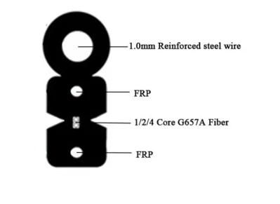 Good Performance of Tensile Strength GJYXFCH Fiber Optic Cable