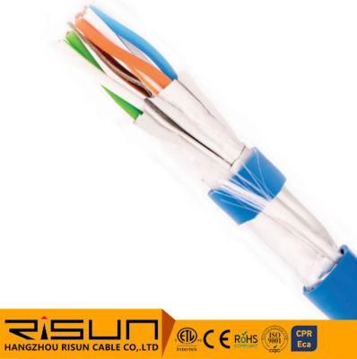 Cat5e F/FTP 24AWG Copper Cable with ISO9001 CE RoHS Certification
