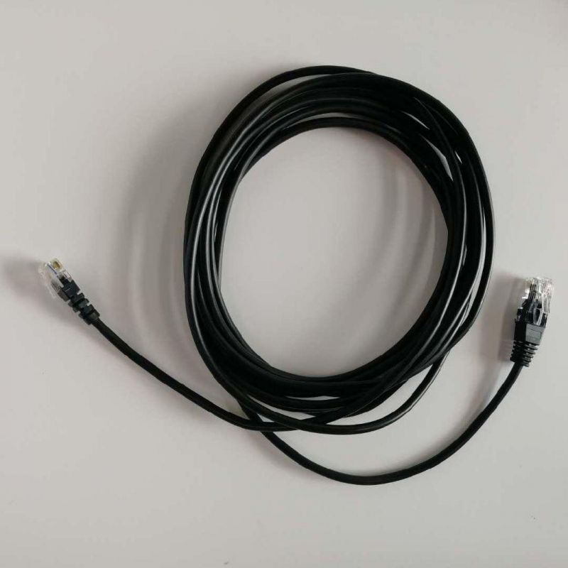 Black 4m CAT6 Ethernet LAN Cable with RJ45 Connector