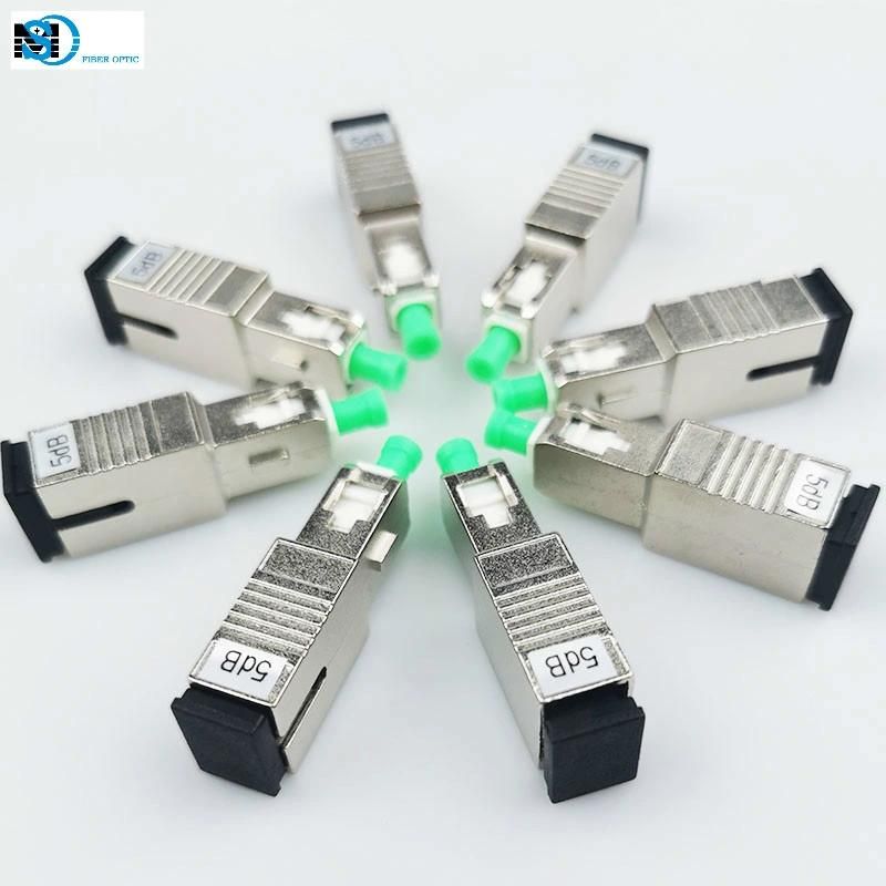 Sc/APC Male-Female Singlemode Fixed Fiber Optic Attenuator