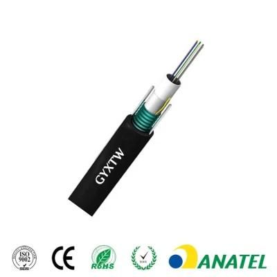 Armored 6 12 24 Core Fiber Optic Cable Outdoor GYXTW G652D Optical Fiber Cable