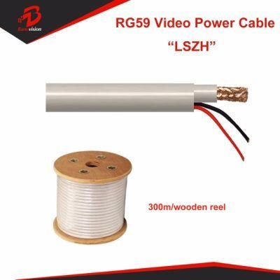 LSZH Coaxial CCTV Cable Rg59 Kx6 Cable with Video Cable