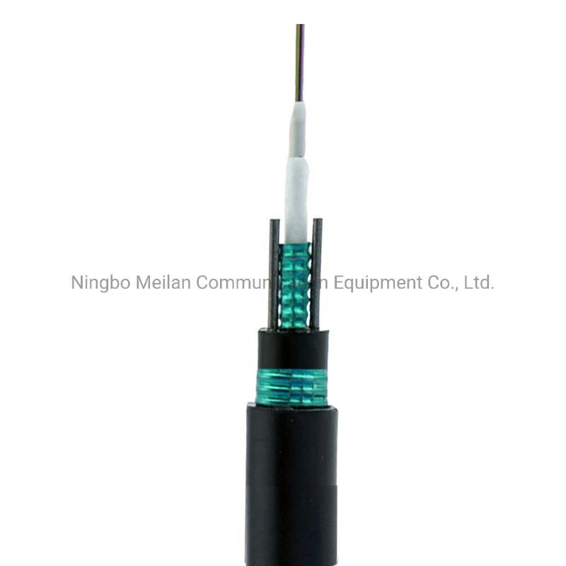 4 Core Sm Direct Burial Fiber Optic Cable with Steel Wire Strength GYXTW53 for Guatemala Cabling System Integration