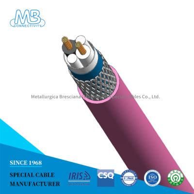 Black or Customized Railway Rolling Stock Cable of Lower Gas Emission with CE Certification