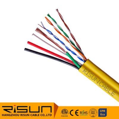 LAN Solid UTP Cat5e with 4c 16AWG Composite Cable