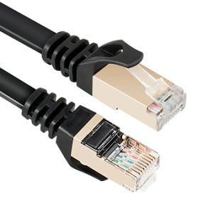 Cat 7 Cable Cat7 Shielded SSTP 10 Gigabit 25FT Ethernet Network Patch Cord Solid Copper Gold Plated Snag Less 8p8c RJ45