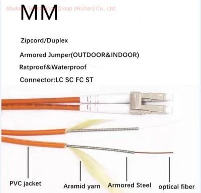 Hot 12core Fiber Optic Cable Figure 8 Singel Mode 9/125 Optical Fiber Cable