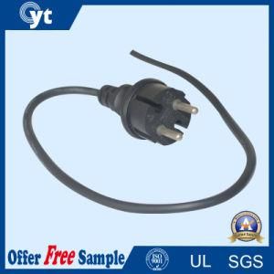 Black European AC 2 Pin Power Cord Cable
