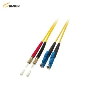 Optical Fiber DIN/E2000 Duplex Jumper Single Mold/Multi Mode Fiber Optic Cable
