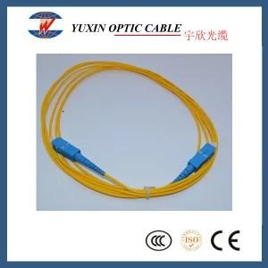 Yellow Color 9/125 Sm Simplex Sc/APC-Sc/Upc Patch Cord Cable