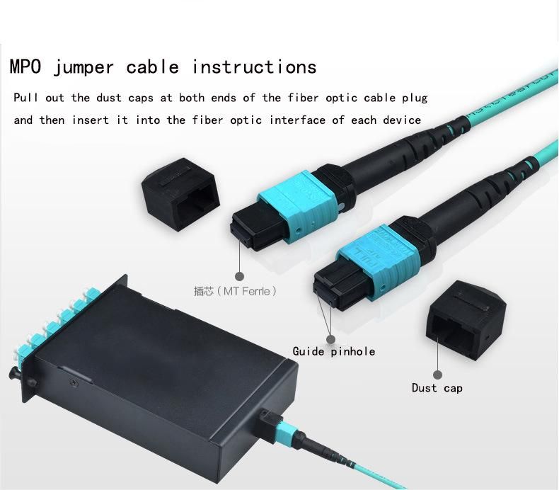 Factory Direct Sale Singlemode/Multi-Mode Fiber Sc/Upc-FC/Upc 0.9mm 2.0mm 3.0mm 12 Cores Optical Fiber Jumper Cable Patch Cord