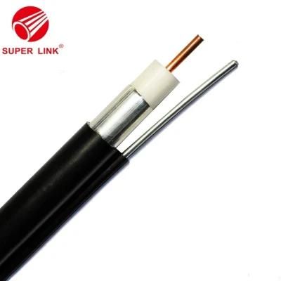 CATV Coaxial Cable Rg 500 75ohm with Messenger Coax Cable CCTV