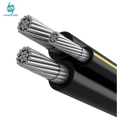 4/0AWG ABC 3 Phase Twist Aluminum Duplex Aerial Bundle Overhead Cable