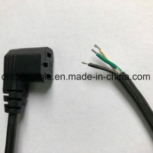 1.2m Black VDE UL IEC Right Angle C13 Power Cord