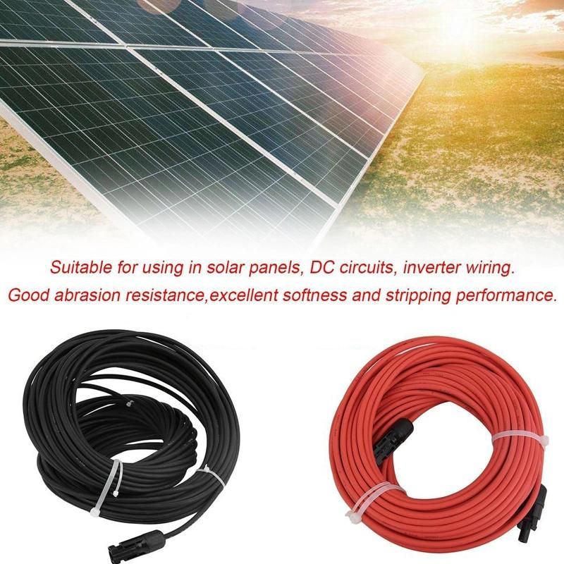 18-4/0 AWG 40º C~125º C Sunlight Resistant Tinned Copper Core Environment-Friendly Solar PV Cable