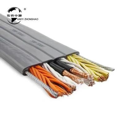 Low Smoke Non Halogen Lift Trailing Flat Cable for Elevator Air Conditioner