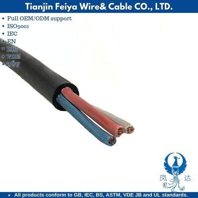 House Wire H05vvf Stranded Bare Copper Core All-Weather Resistance Cable for Wind Power