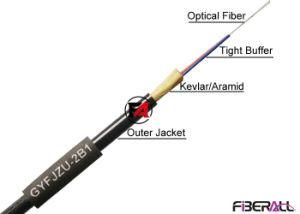 2 Fibers Gyfjzu Tactical Optical Cable for Military, Field