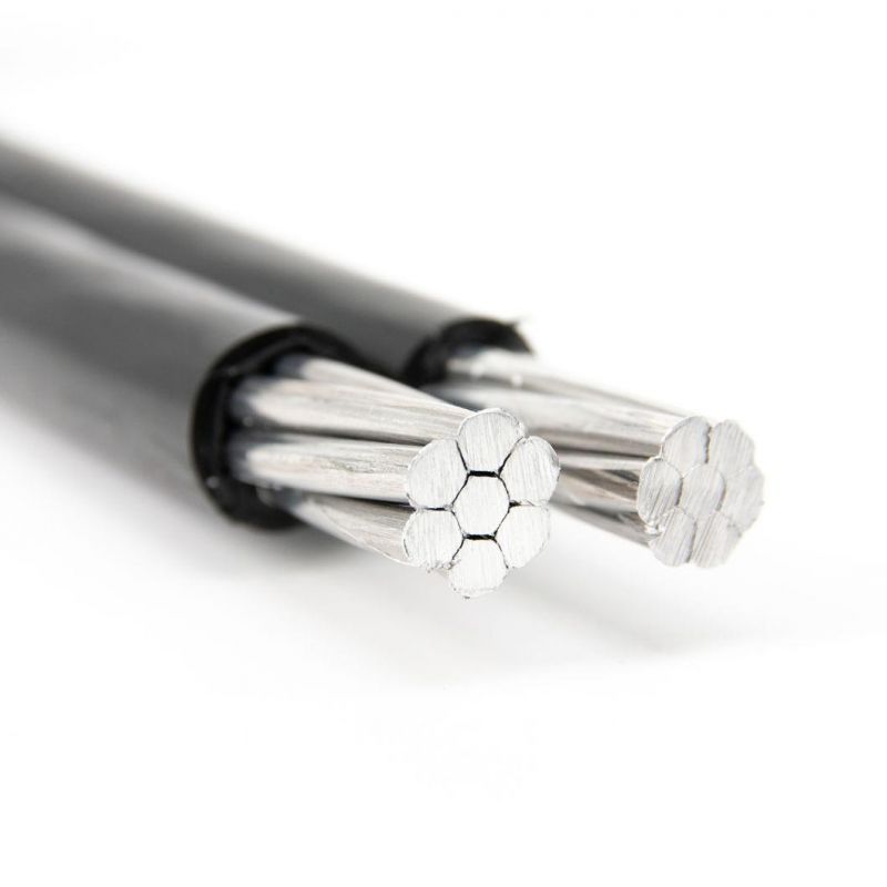 Aluminum Quadruplex Duplex Triplex Service Drop Electric Cable PVC XLPE Insulated Electrical ABC Cable Overhead Aluminum Cable