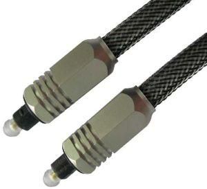 Toslink Optical Fiber Cable with Nylon Mesh (HY-OF007)