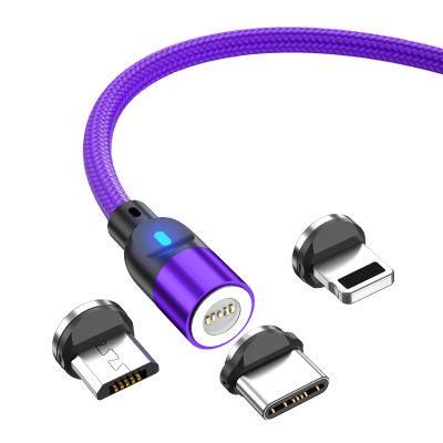 Mobile Phone Accessories 3FT 6FT Magnetic Data Cable 3A Quick Fast Charging Magnetic USB Cable for Samsung Huawei USB Cable